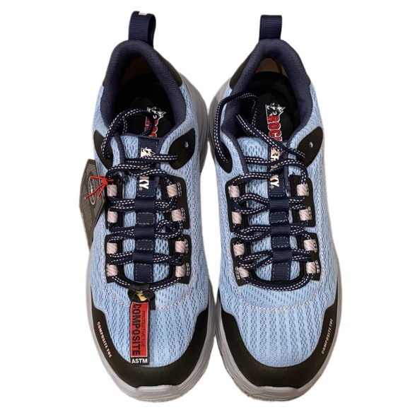 Rocky Light Blue and Black Safety Shoes - Picture 3 of 10